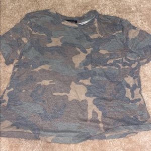 Forever 21 camo crop top! Size M has a pocket on the front!